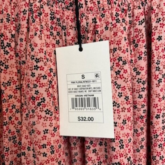 The Nines by Hatch Smock Neck Mini Ditsy Floral Top Maternity Large - Picture 3 of 7